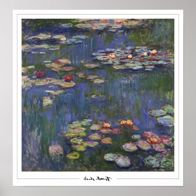 Claude Monet Zedign Art Poster #40-2 (Front)