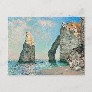 Claude Monet's Étretat Cliffs Postcard
