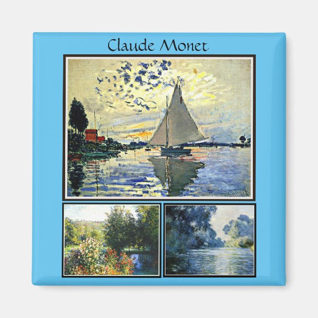 Claude Monet's famous paintings Magnet (Front)