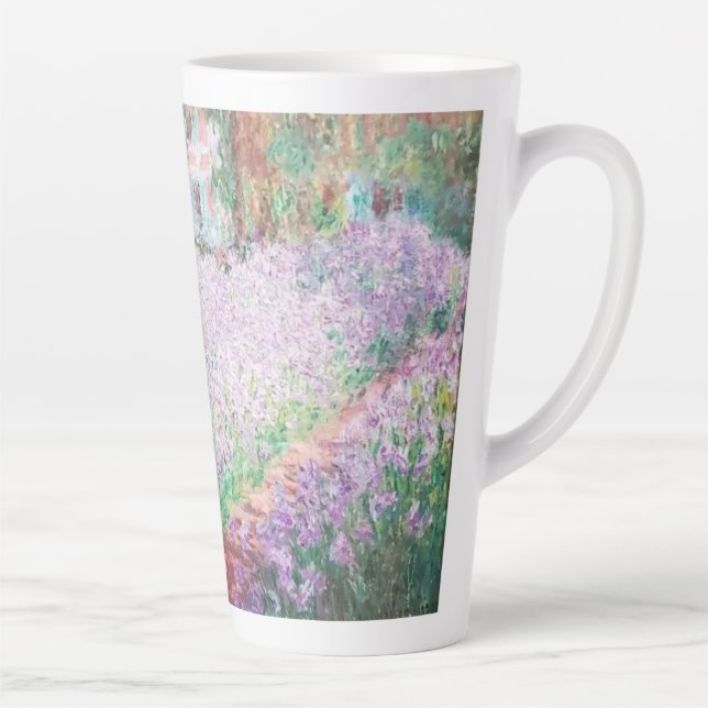 Claude Monet's Garden at Giverny Latte Mug (Right)