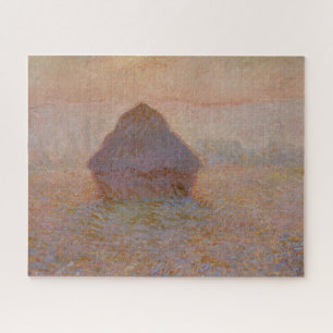 Claude Monet's Grainstack, Sun in the Mist (1891) Jigsaw Puzzle