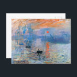 Claude Monet's Impression, Sunrise Postcard<br><div class="desc">Claude Monet's Impression,  Sunrise Postcard
Claude Monet's Impression,  Sunrise (1872)</div>