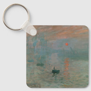 Claude Monet's Impression Sunrise (soleil levant) Keychain