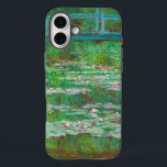 Claude Monet's Japanese Footbridge iPhone 16 Plus Case<br><div class="desc">Carry Impressionist beauty everywhere you go! This phone case features Claude Monet’s The Japanese Footbridge (1899), a romantic painting of his garden in Giverny. The arched bridge reflects across a pond alive with shades of green, pink, and blue, captured in luminous, flowing brushstrokes. As a phone case, Monet’s masterpiece becomes...</div>