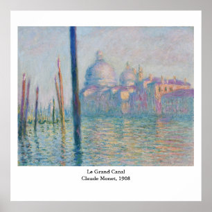 Claude Monet's Le Grand Canal Poster