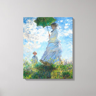 Claude Monet's Madame Monet and Her Son Canvas Print