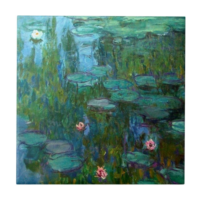 Claude Monet's Nymphéas Tile (Front)