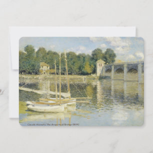 Claude Monet's The Argenteuil Bridge (1874) Invitation