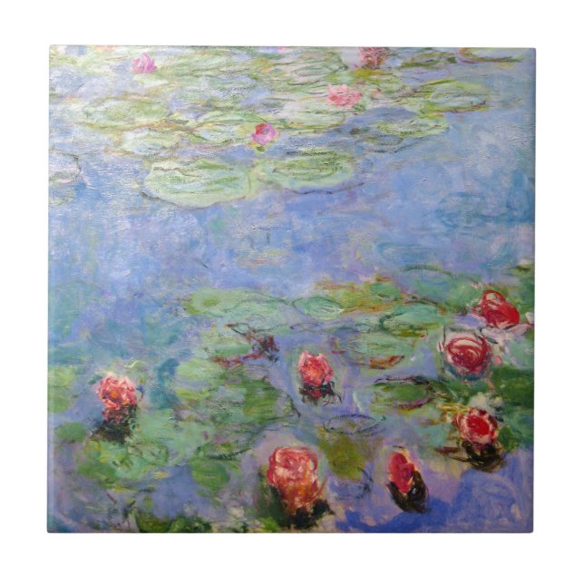 Claude Monet's Water Lilies Tile (Front)