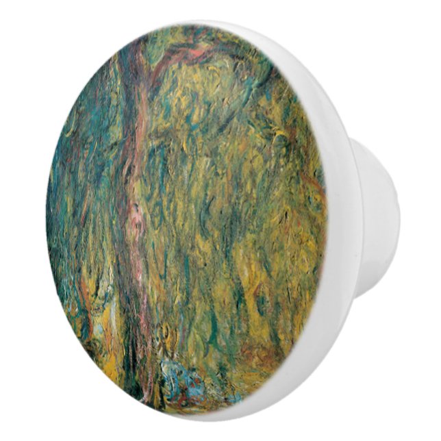 Claude Monet's Weeping Willow Ceramic Knob (Right)