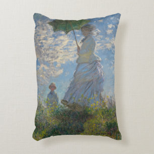 Claude Monet's Woman with a Parasol (The Stroll) Accent Pillow