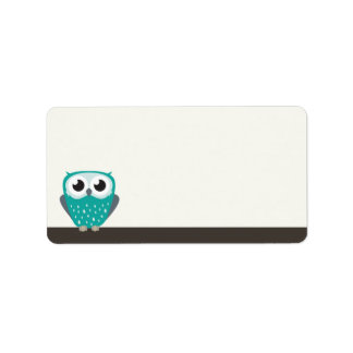 Claude the Little Owl | Blank Address Labels