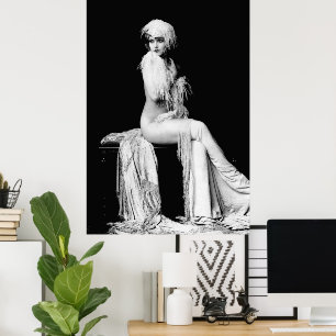 Claudia a Scantily Clad Ziegfield Theatre Girl Poster