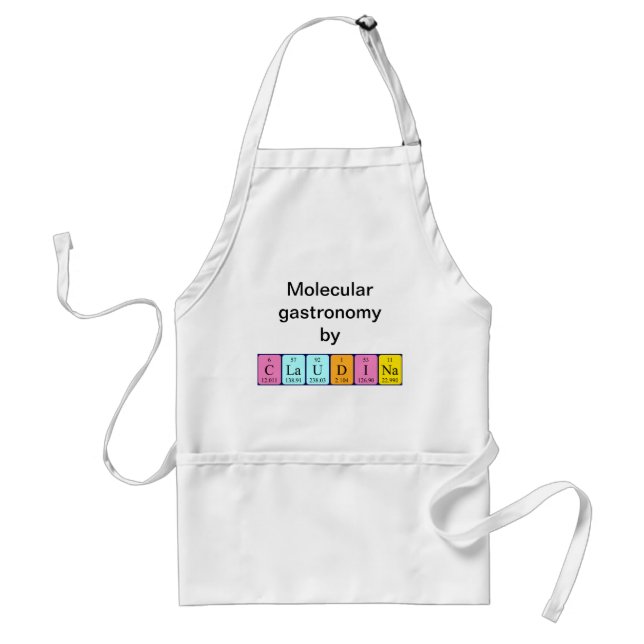 Claudina periodic table name apron (Front)