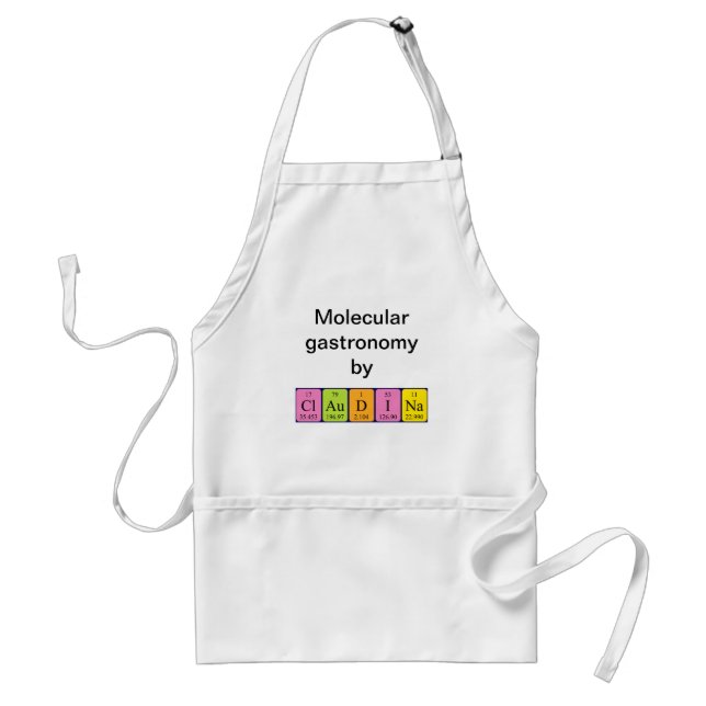 Claudina periodic table name apron (Front)