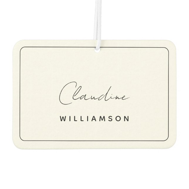 Claudine Williamson Air Freshener (Back)