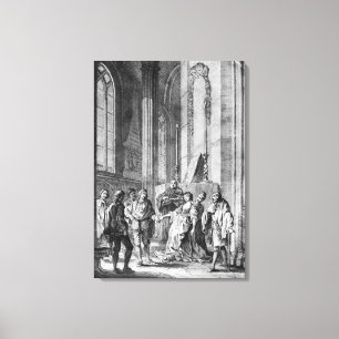 Claudio accusing Hero of faithlessness Canvas Print