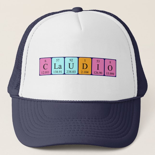 Claudio periodic table name hat (Front)