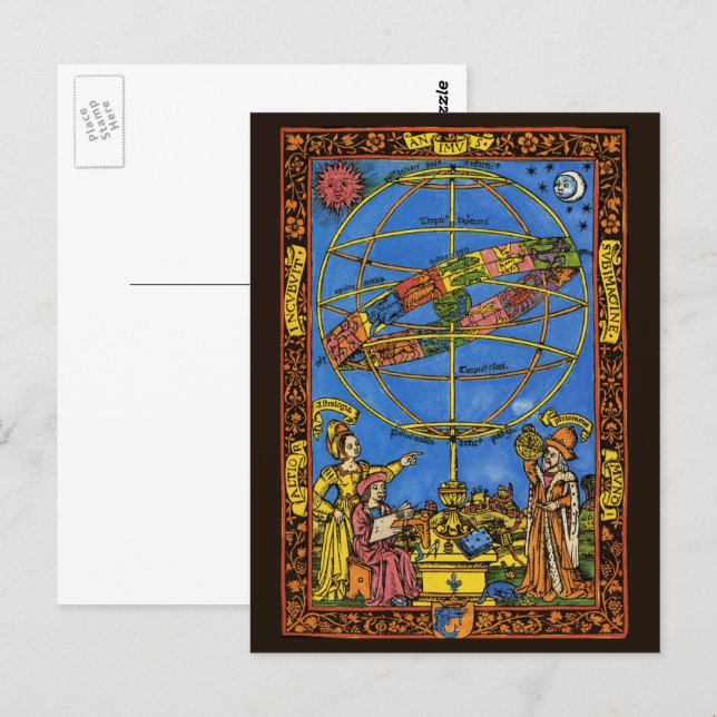 Claudius Ptolemy Astronomer, Vintage Celestial  Postcard (Front/Back)
