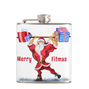Claus avec cadeau amusant flacon de Noël