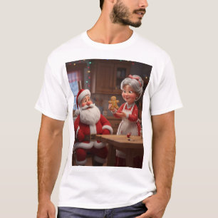 Claus Kitchen – Gingerbread Cheer in a Festive Hea T-Shirt