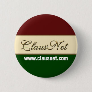 ClausNet Member button, www.clausnet.com 2 Inch Round Button