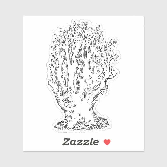 Clavaire Jaune Mushroom Sticker (Sheet)