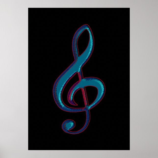 clave musical note decor walls (Front)