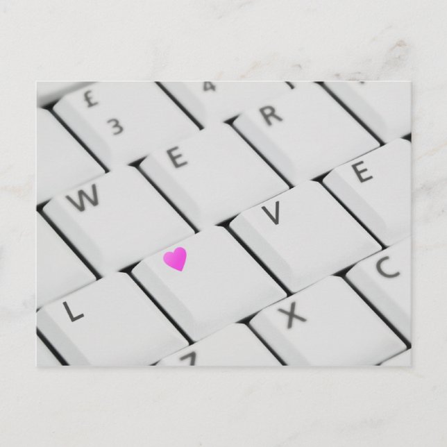 Clavier d'amour - Carte postale (Devant)