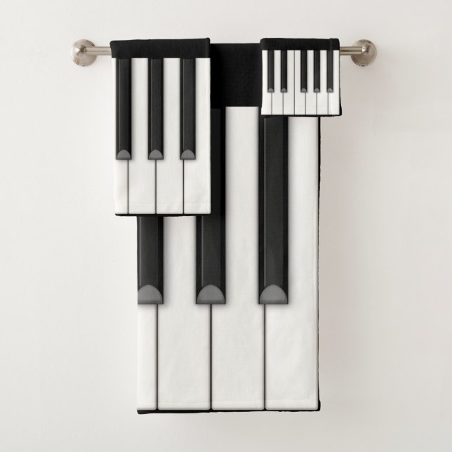 Clavier de piano classique Monogramme (En situation)