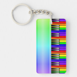 Clavier de piano d'arc-en-ciel