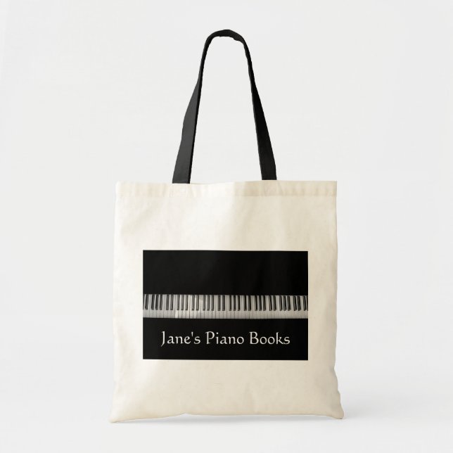 Clavier de piano élégant Sac de livre de musique (Devant)