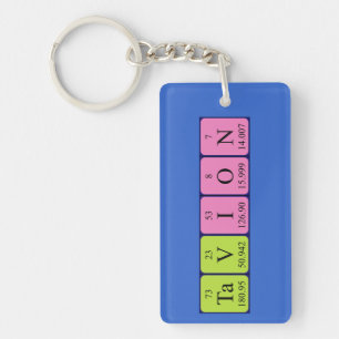 Clavier du nom de la table périodique Tavion