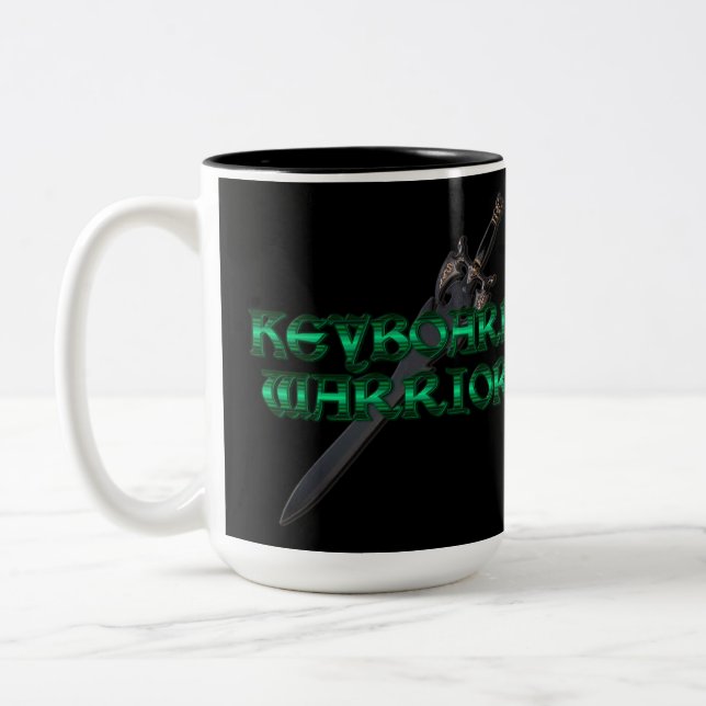 Clavier guerrier MMORPG Mug (Gauche)