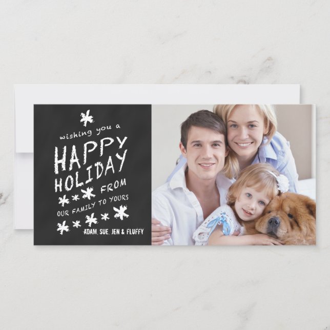 CLAVIER HAPPY HOLIDAY CARTE PHOTO (Devant)