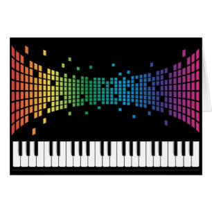 Clavier instrumental piano de musique multicolore