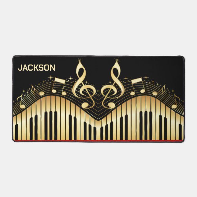 Clavier Noir Et Or (Recto)