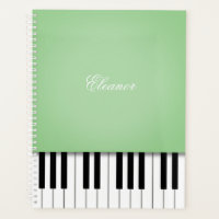 Clavier Pale Green Piano Music Customisé