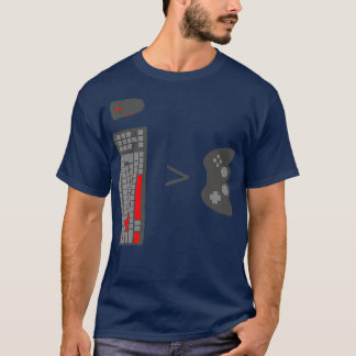 Clavier PC Gamer Souris vs Tshirt de jeu Console