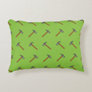 Claw Hammer Cartoon Accent Pillow