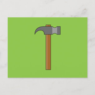 Claw Hammer Cartoon Holiday Postcard