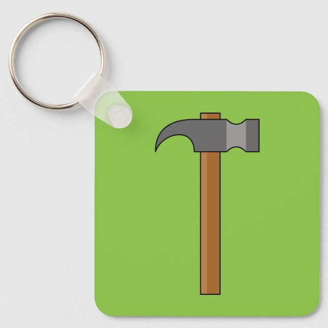 Claw Hammer Cartoon Keychain (Front)