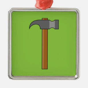 Claw Hammer Cartoon Metal Ornament