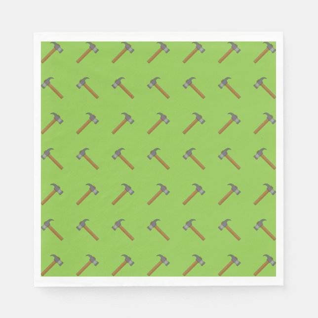 Claw Hammer Cartoon Napkin (Front)