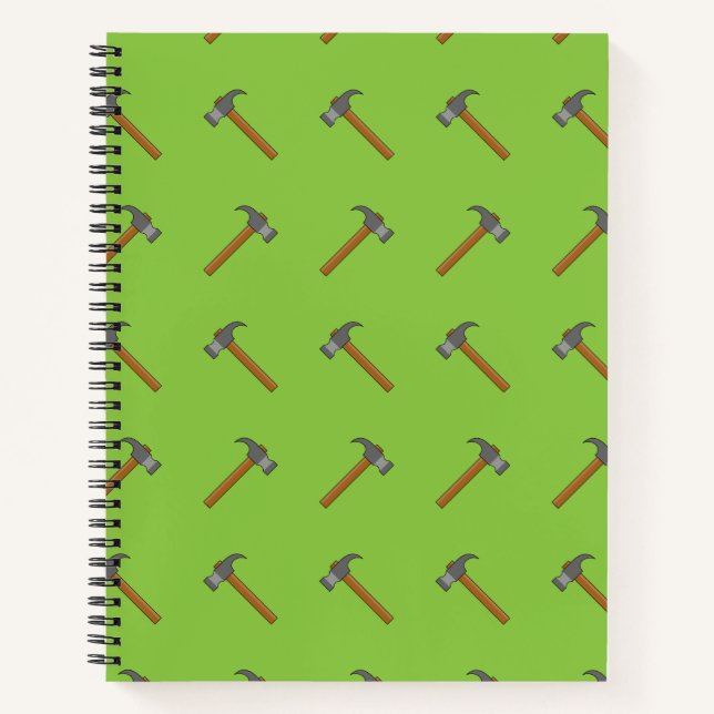 Claw Hammer Cartoon Notebook (Front)