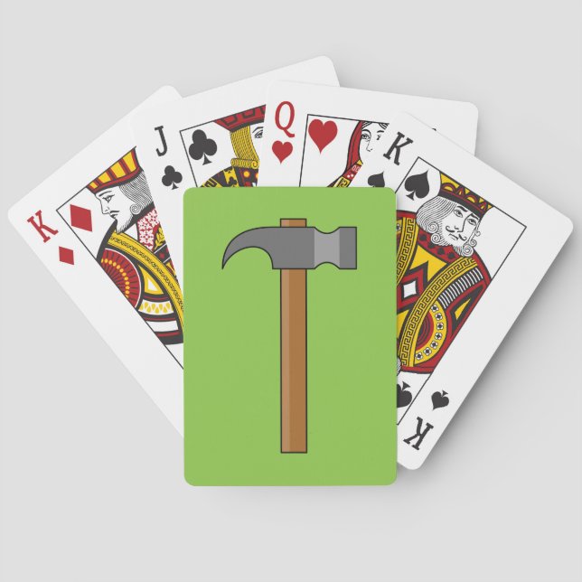 Claw Hammer Cartoon Playing Cards (Back)