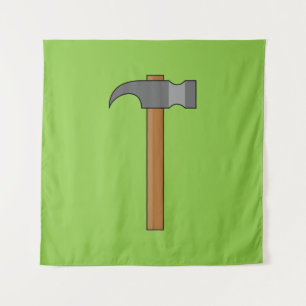 Claw Hammer Cartoon Tapestry