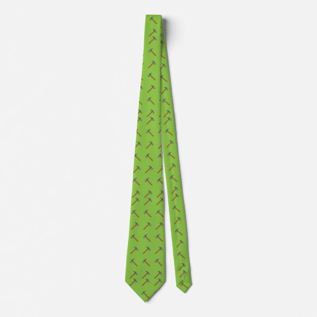 Claw Hammer Cartoon Tie (Front)