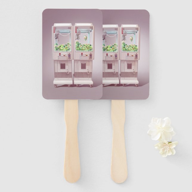 Claw Machine Hand Fan (Front and Back)