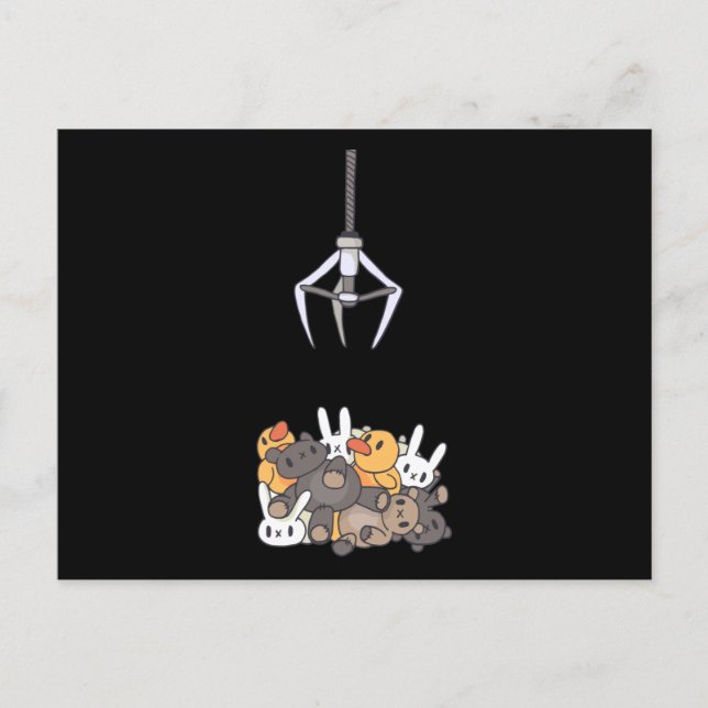Claw Machine Kawaii Postcard (Front)